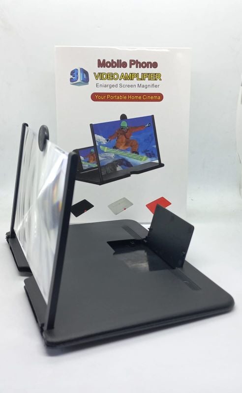 3D Mobile Screen Magnifier – HD Foldable Phone Display Stand