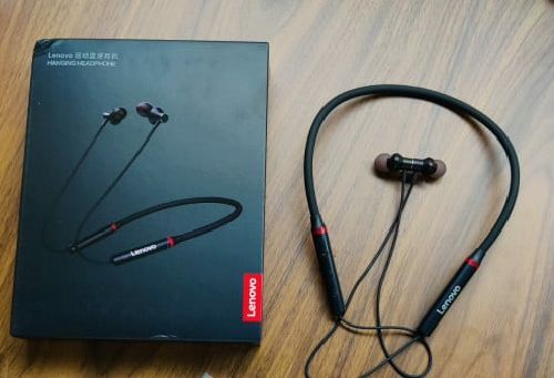 Lenovo Neckband Bluetooth Headphones – Deep Bass & Long Battery