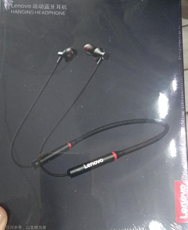Lenovo Neckband Bluetooth Headphones – Deep Bass & Long Battery