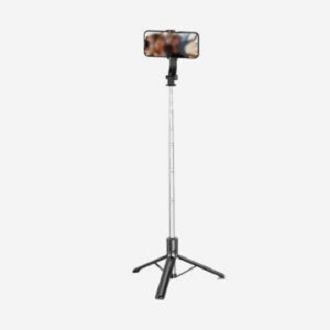 R1SL 5.57 Feet Selfie Stick Tripod with LED Light & Remote