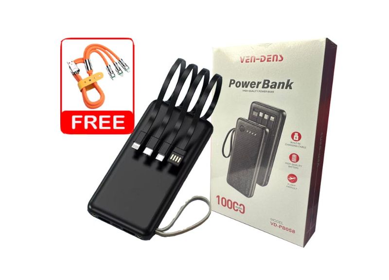 VEN-DENS 10,000mAh Portable Power Bank