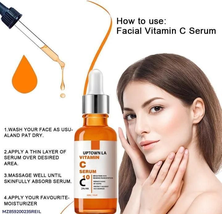 Uptown LA Vitamin C Brightening Serum for Face | Anti-Aging, Fades Dark Spots, Pigmentation & Dullness