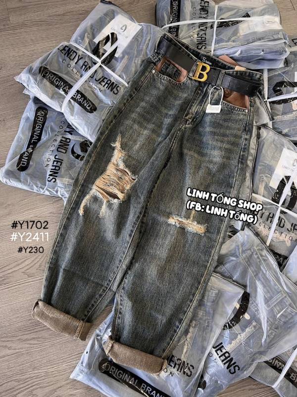 [FJ3019] Baggy jean nữ chất xịn - Hàng VNXK