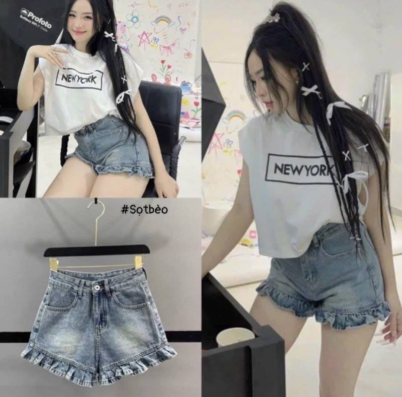 [FJ2910] Short jean nữ lai bèo - HÀNG VNXK