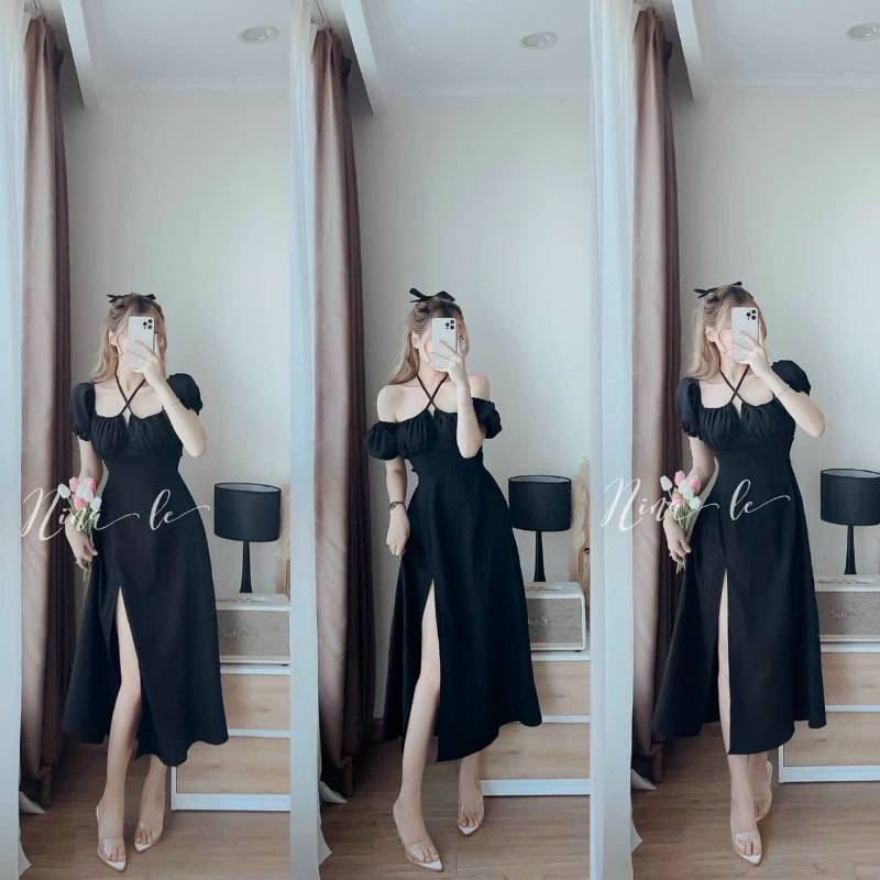 [FJ2678] Đầm von lụa