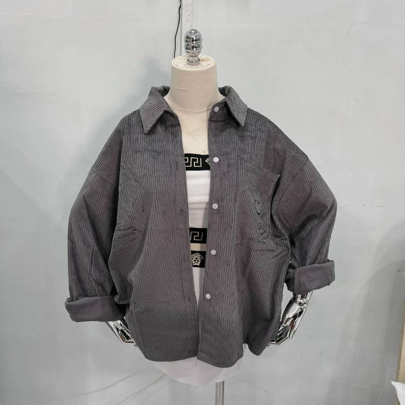 [FJ2606] Sơmi nhung tăm QC Unisex