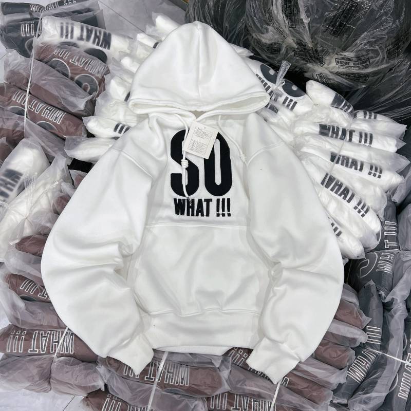 [FJ2867] Hoodie nỉ dệt XK form cồ thêu