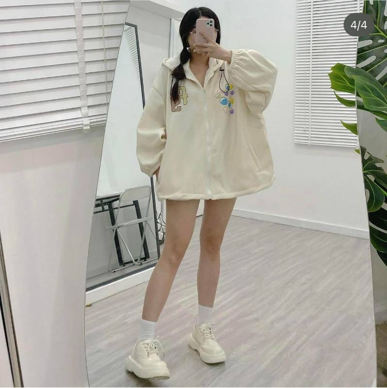 [FJ2716] Hoodie nỉ form rộng