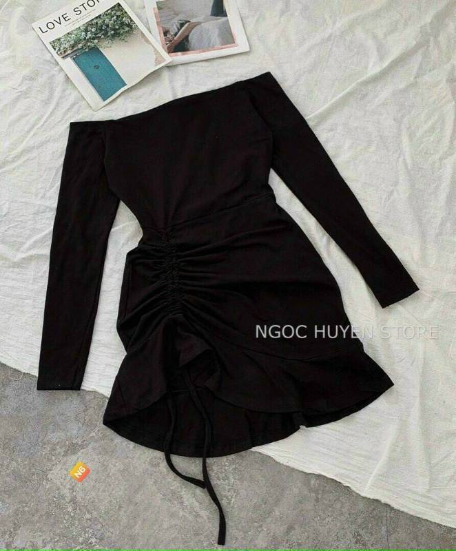 [FJ2888] Đầm thun gân