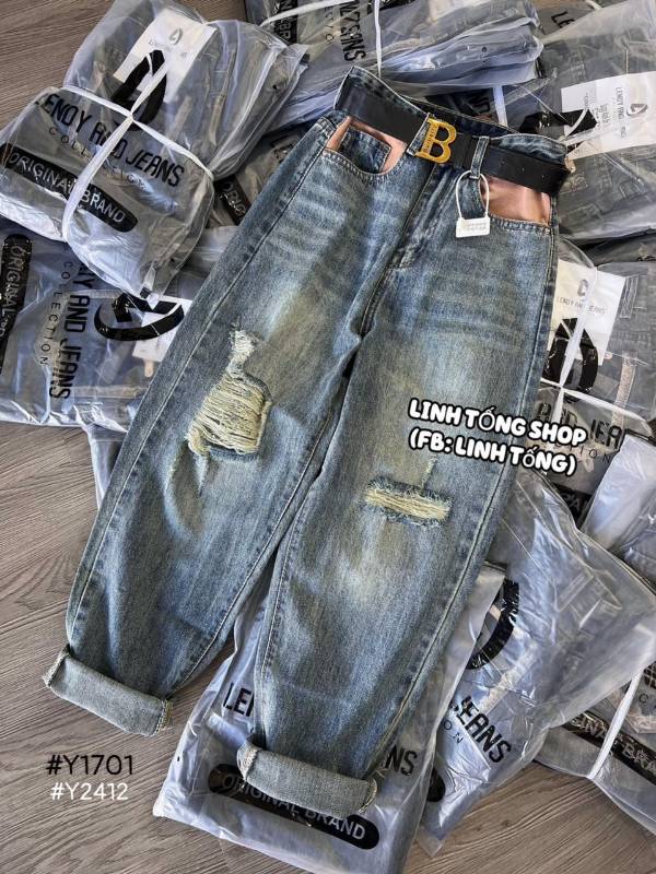 [FJ3018] Baggy jean nữ chất xịn - Hàng VNXK