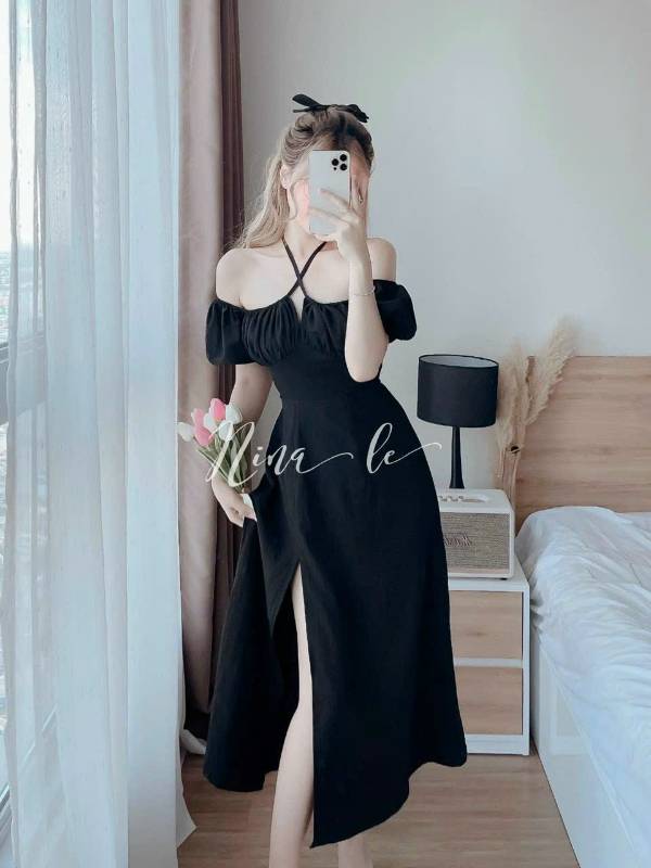 [FJ2678] Đầm von lụa