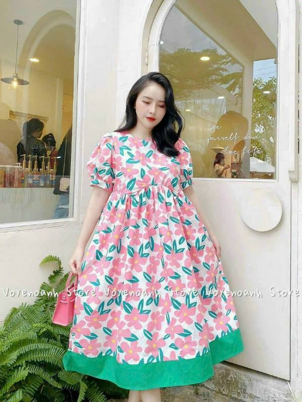 [FJ2665] Đầm von hoa