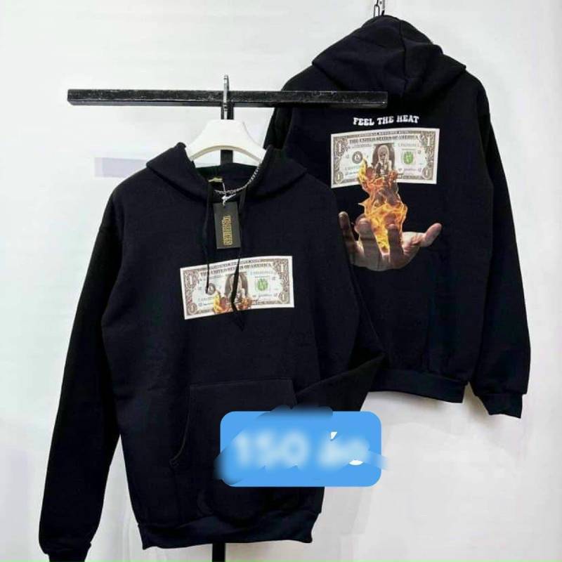 [FJ2926] Hoodie nỉ in nổi unisex