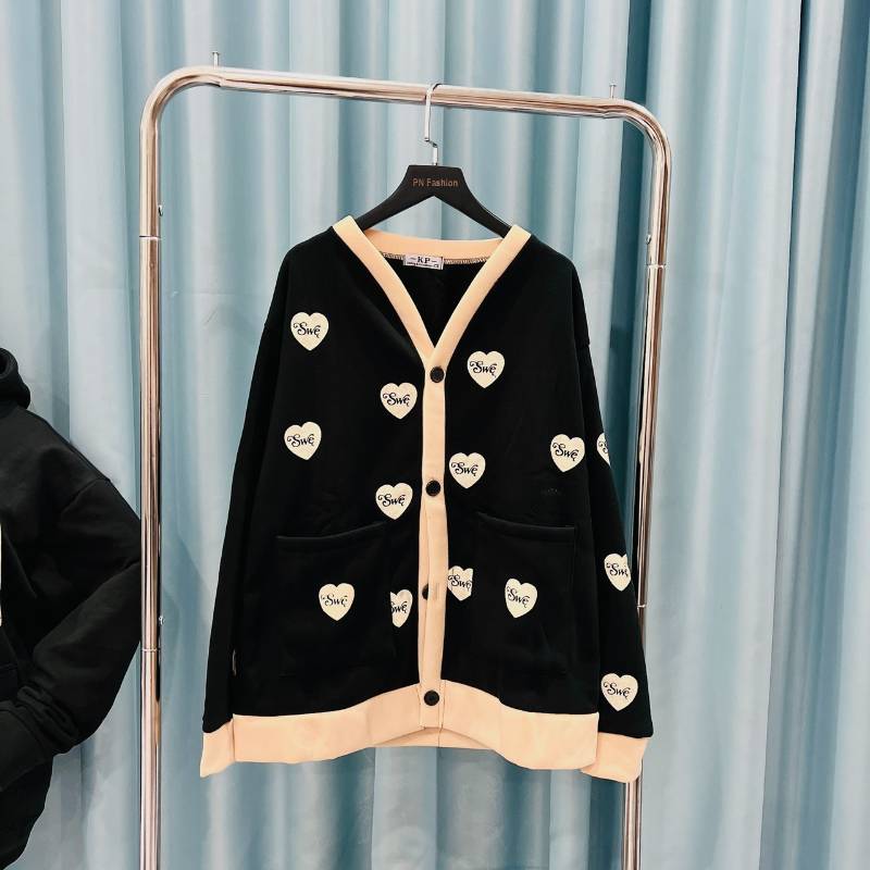 [FJ2589] Khoác nỉ Heart Cardigan