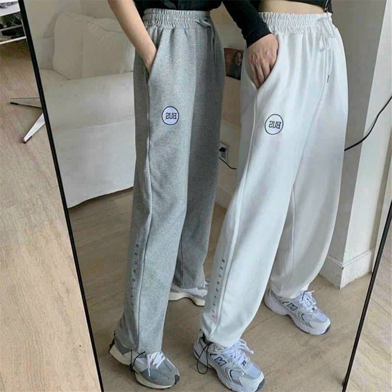 [FJ2774] Quần nỉ Unisex suông dài dây rút