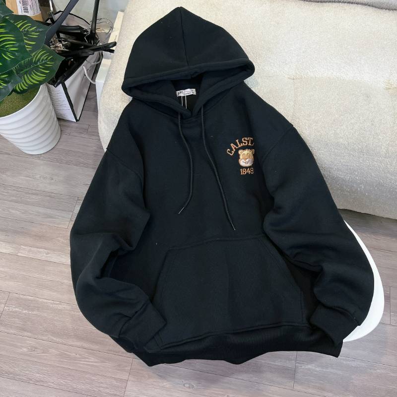 [FJ2826] Hoodie nỉ dệt XK form cồ thêu