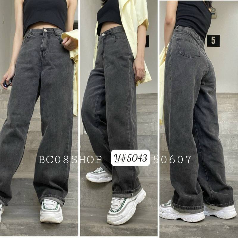 [FJ2641] Baggy jean nữ suông dài lưng cao