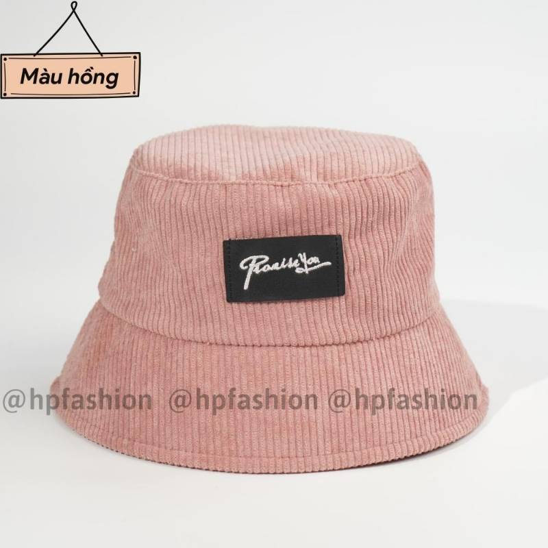 [FJ2816] Bucket nhung logo