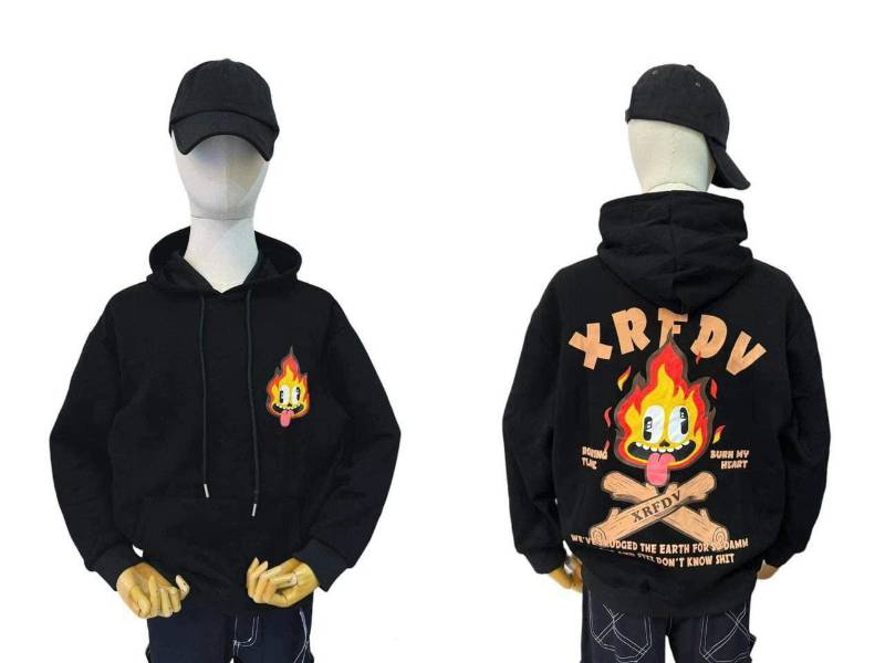 [FJ2929] Hoodie nỉ form rộng in nhiều