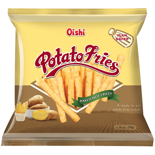 Oishi Potato Fries Plain Salted Flavor 50g