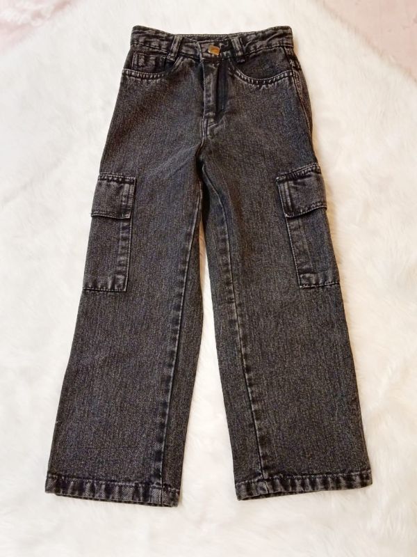 BLACK CARGO JEANS Size 26 to 36