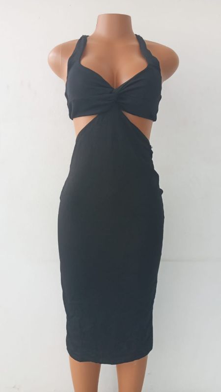 Robe noire moulante