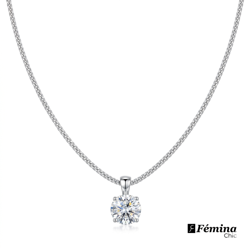 Collier en moissanite