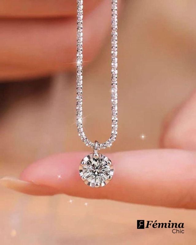 Collier en moissanite