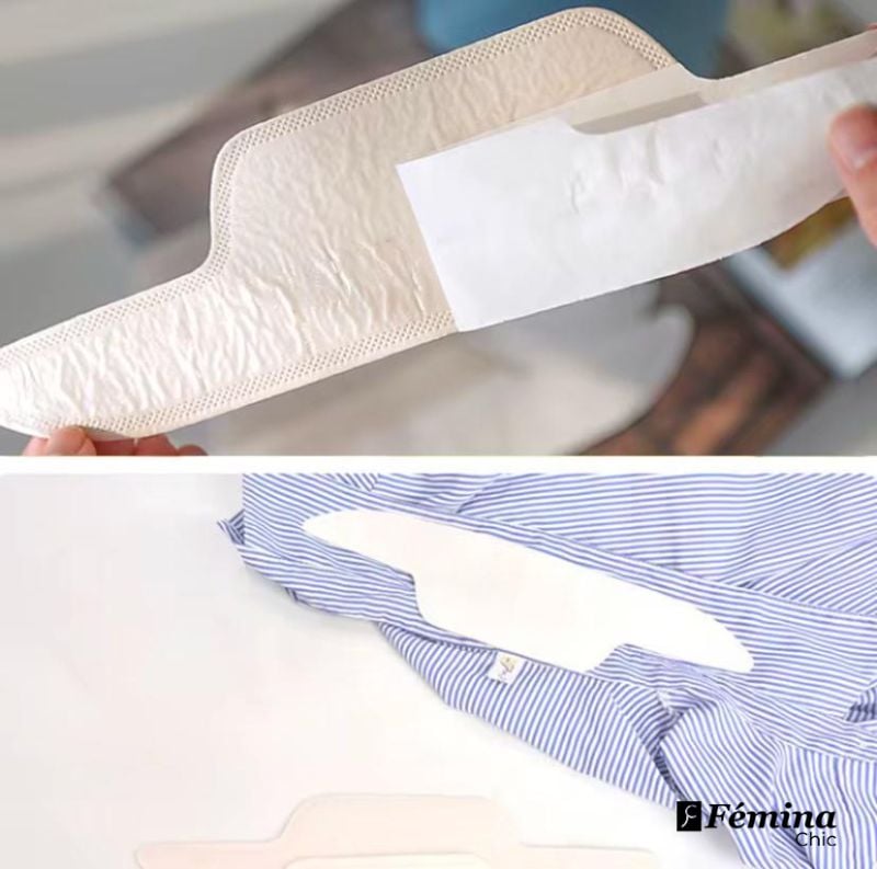 Coussin anti-transpirant jetable pour col de chemise