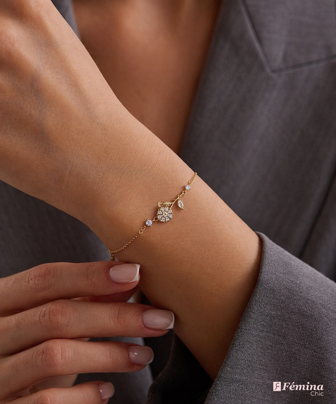 Bracelet Royal Fleur Scintillante
