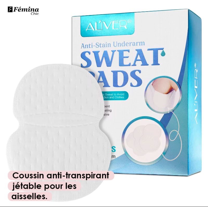 Coussin anti-transpirant jetable pour les aisselles