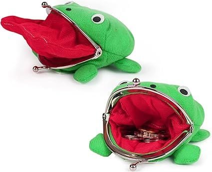 Monedero Mini Ninja Verde de Anime Naruto y Monedero Peluche con Ojos Expresivos