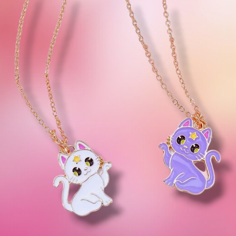 COLLAR METAL SAILOR MOON DUO CATS