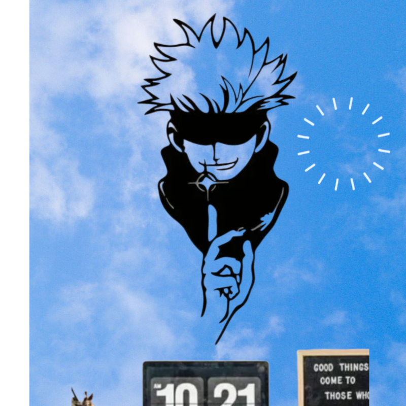 ACRILICO PARED HABITACIÓN JUJUTSU KAISEN