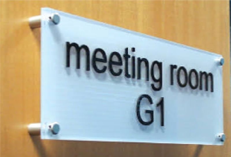 Room Door Name Plate (Acrylic / Plastic)