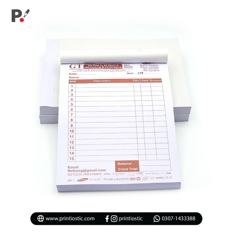 Cash Memo (Bill Book)