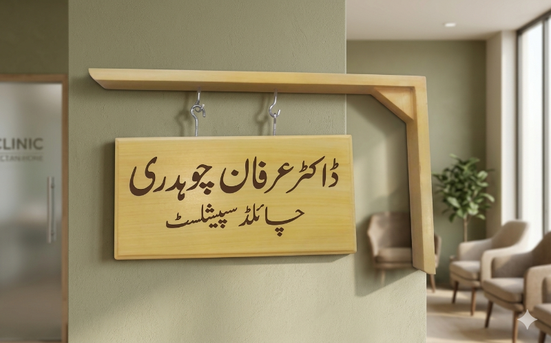 Room Door Name Plate (Wooden)