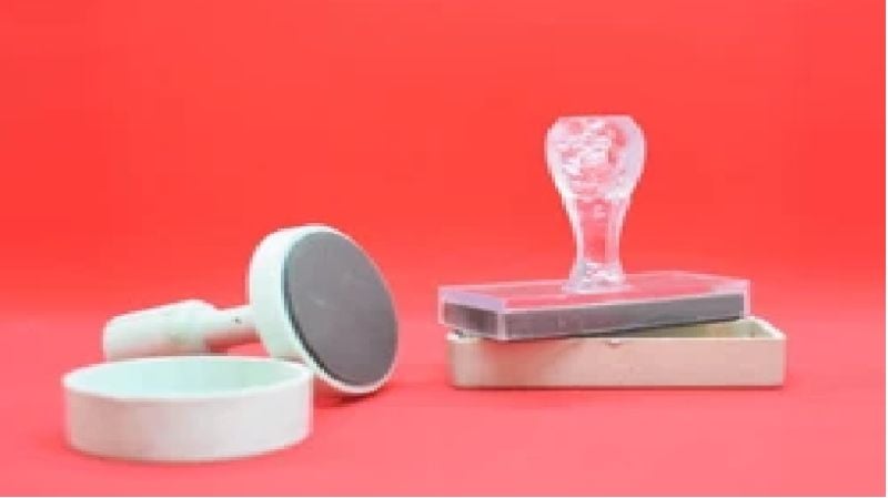 White Handle Lazer Stamp