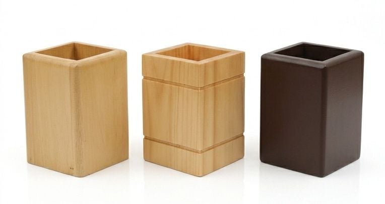 Wooden Ball Point Jar