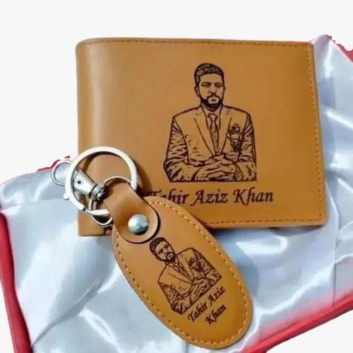 Small Wallet with Keychain