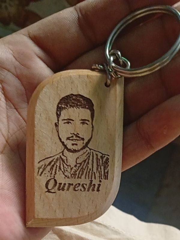 Wooden Patta Keychain