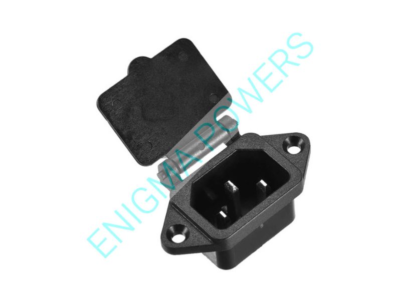 Spring Loded Cap Three PIN Male Charging Socket Spring Loaded Cap | Lithium battery