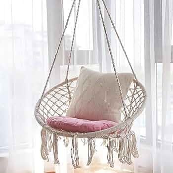 SILLA HAMACA DE MACRAMÉ