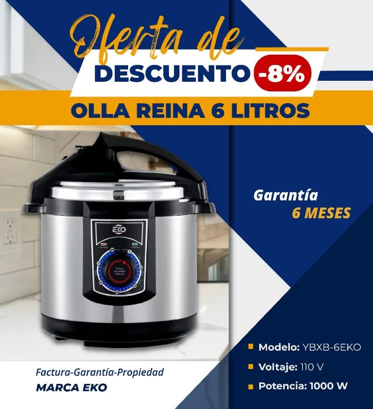 olla reina 6L Marca Eko