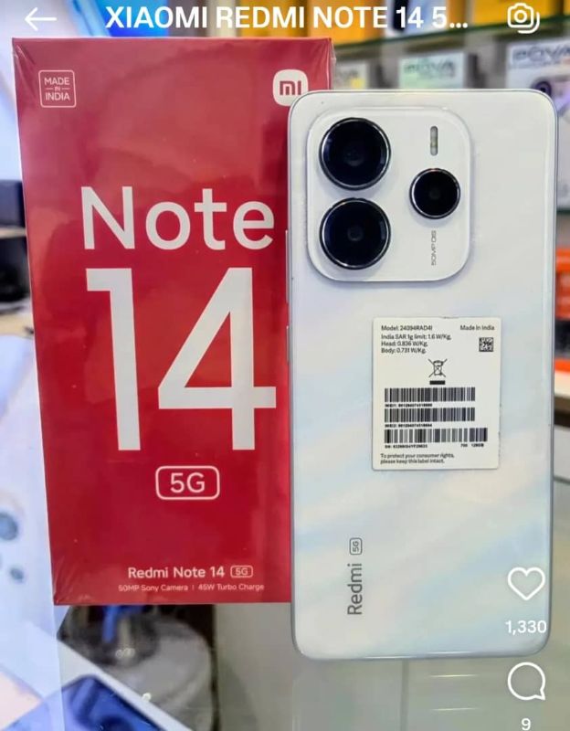 XIAOMI REDMI NOTE 14 5G RAM 8GB - 256 GB