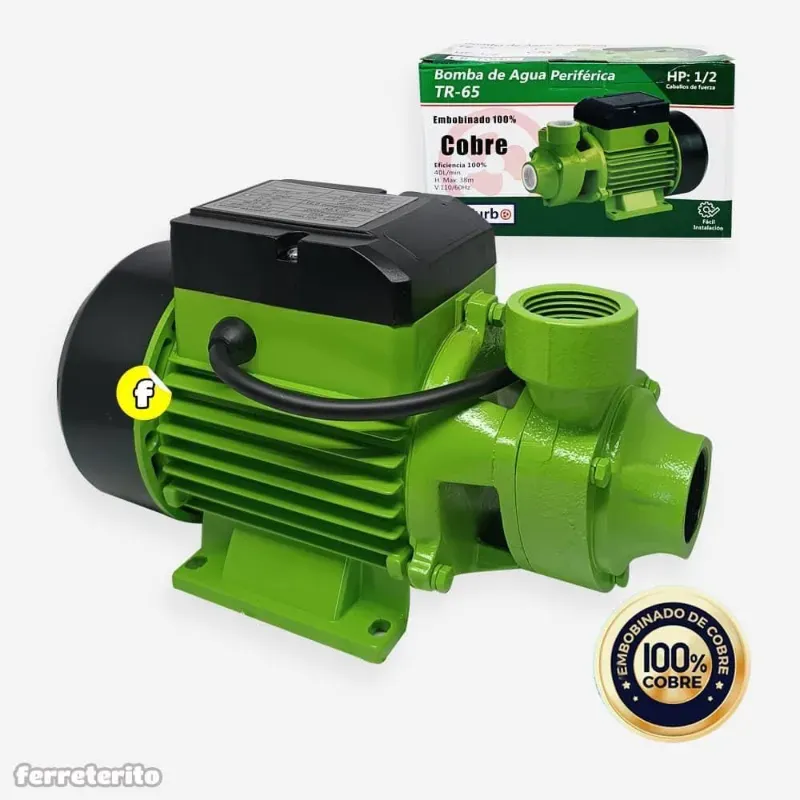 BOMBA DE AGUA PERIFÉRICA TR-65 (1/2 HP)
