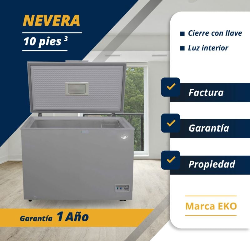 Nevera de 10 pies Marca Eko