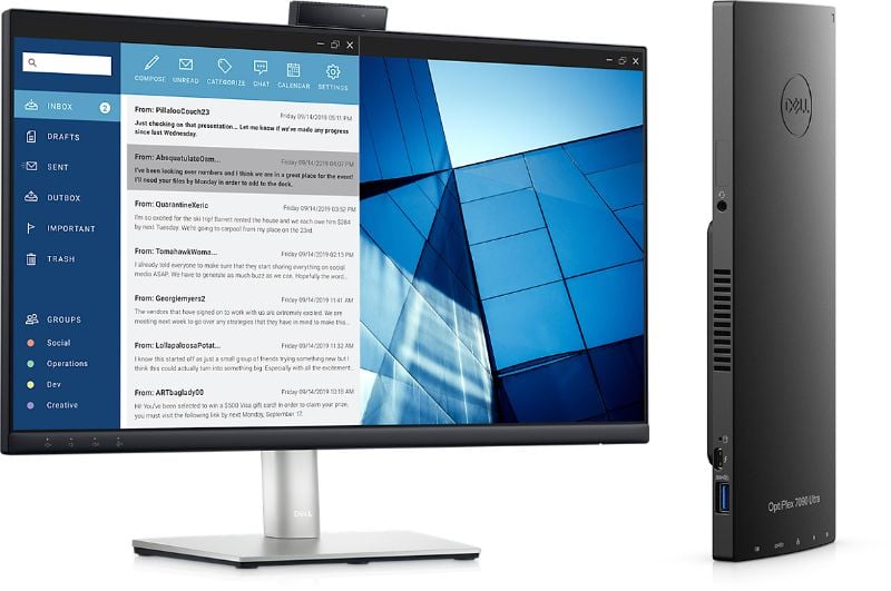 Optiplex UFF 7090 + Monitor 24"