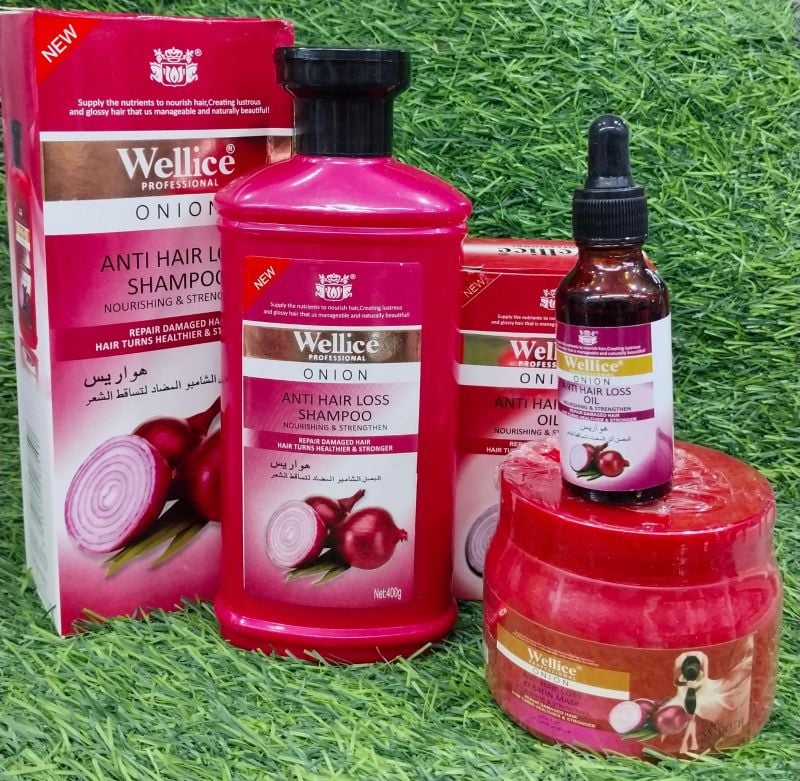 Onion 3-in-1 Hair Care Set  
✨ For Strong, Shiny & Healthy Hair