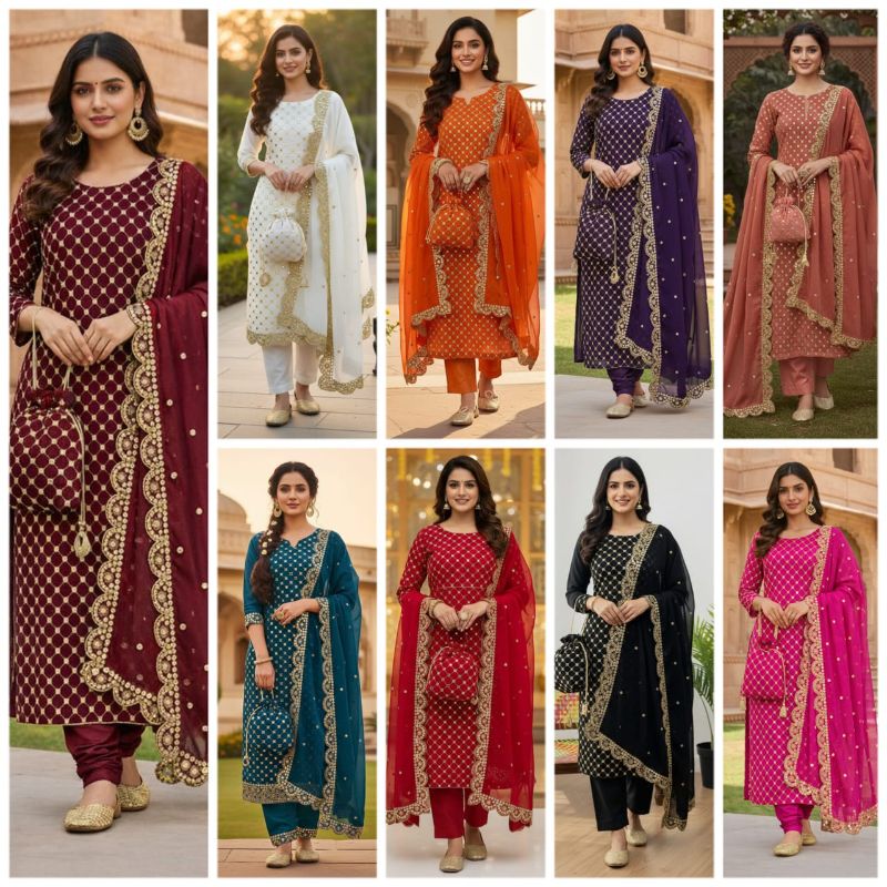 ✨ WEDDING COLLECTION ✨  
💫 5-Piece Premium Ensemble 💫  

خوبصورت شوز ساتھ بالکل فری 🥳 🥳 🎉